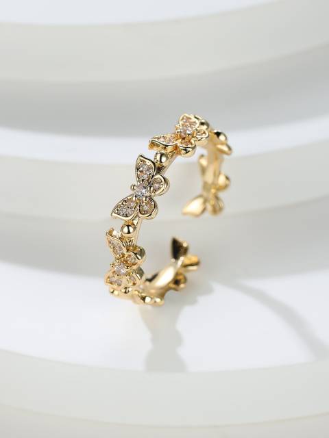 Butterfly Decor Cuff Ring