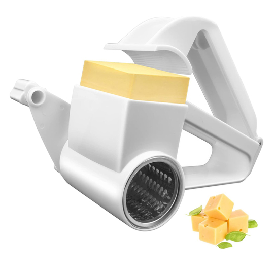Multi-Functional Manual Rotary Cheese Grater – Handheld Kitchen Shredder for Cheese, Vegetables & More